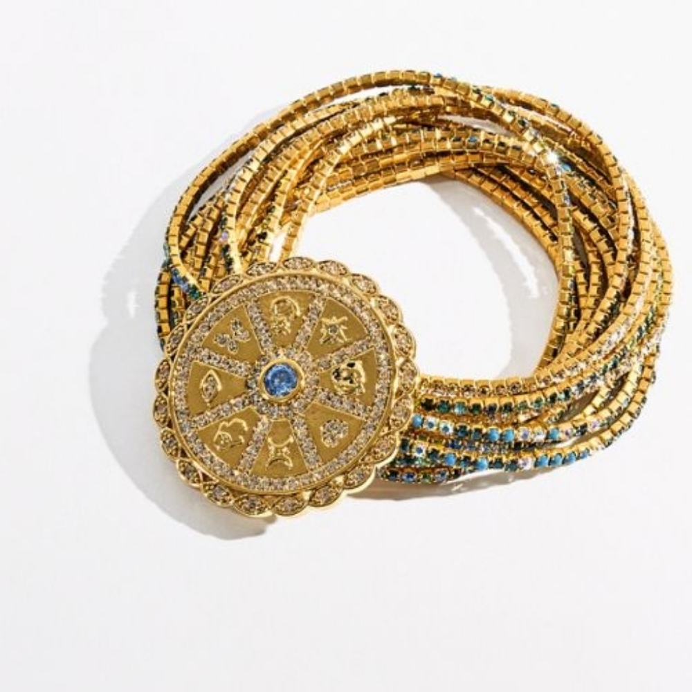 NWT Camilla Gold Bohemian Babylon Brooch Bracelet